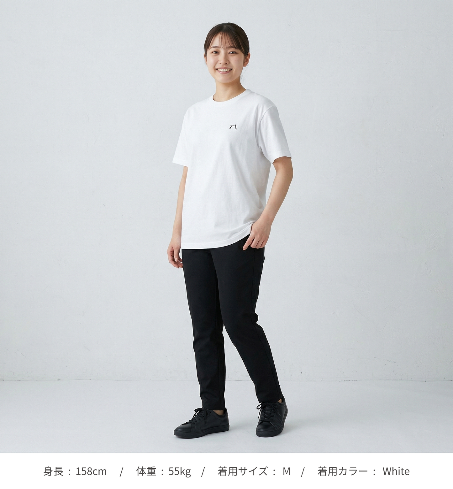 【HIRAKU】刺繍ロゴTシャツ（シンプルホワイト）（DDSTYLE公式）