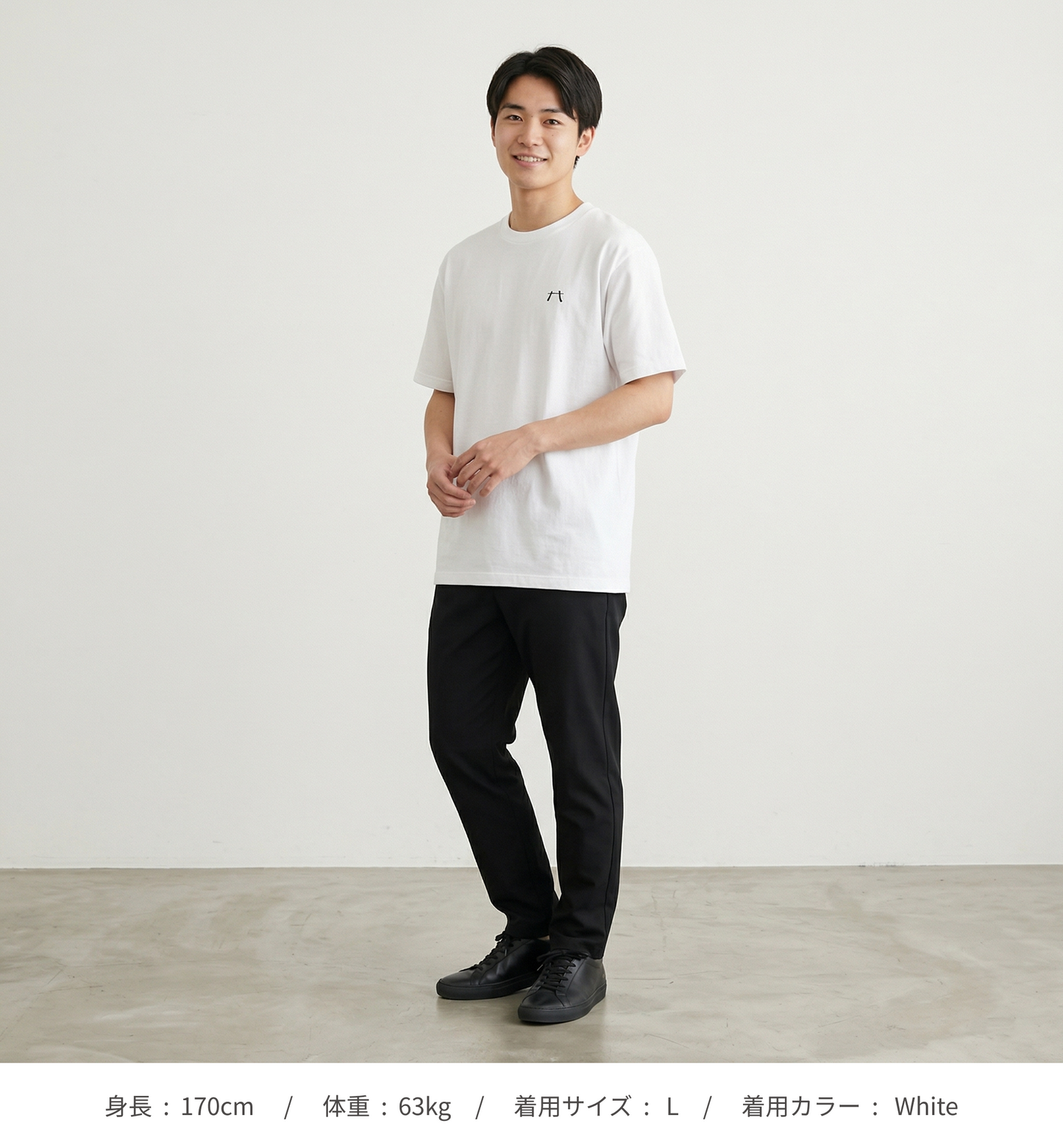 【HIRAKU】刺繍ロゴTシャツ（シンプルホワイト）（DDSTYLE公式）