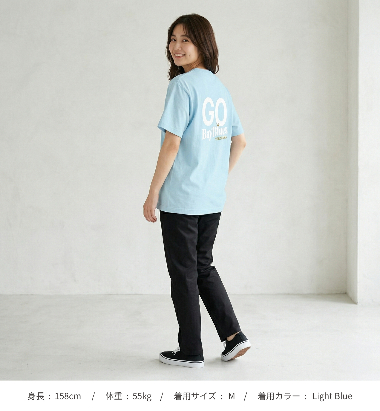 【横浜ベイブルース】GO Bay Blues 応援　ユニセックス半袖Tシャツ（DDSTYLE公式）