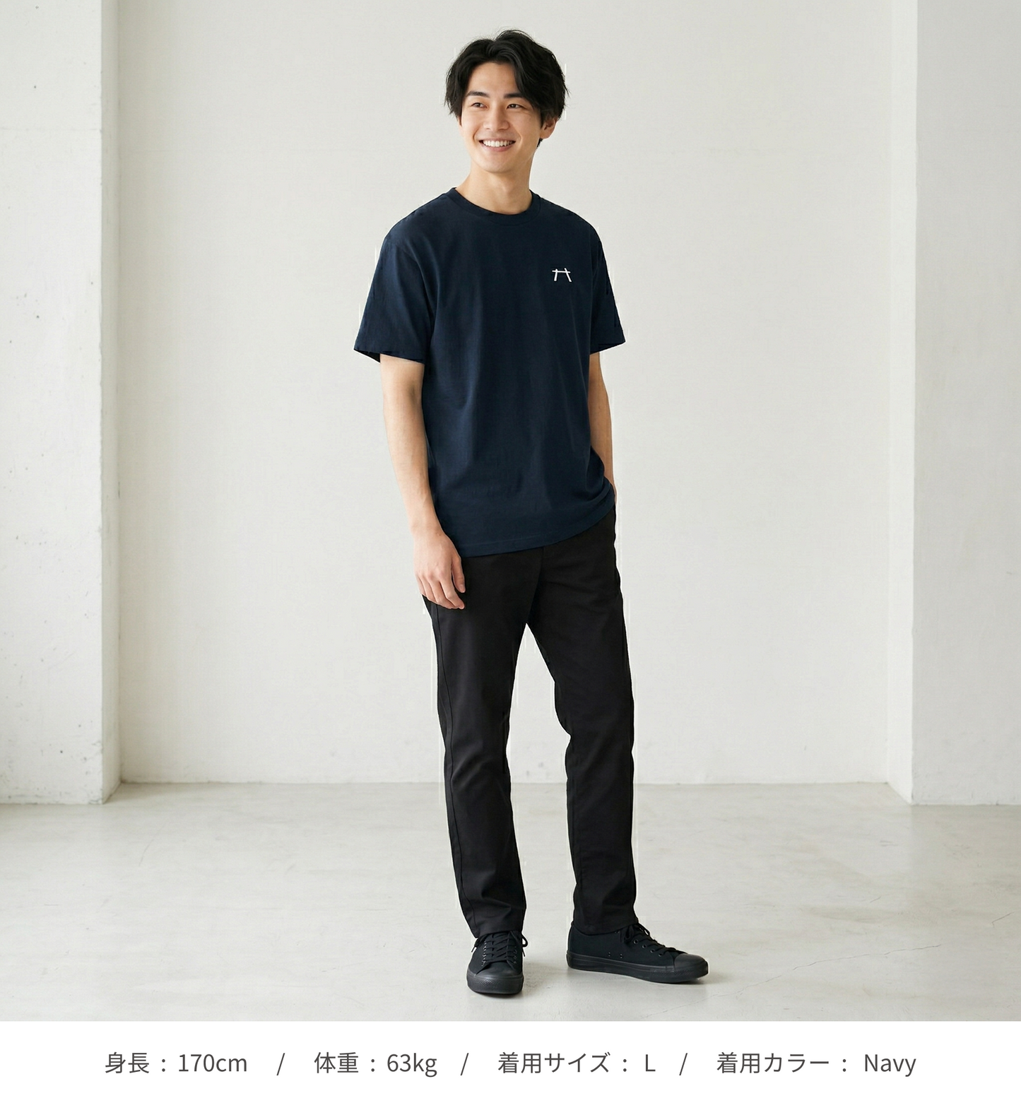 【HIRAKU】刺繍ロゴTシャツ（シンプル）（DDSTYLE公式）
