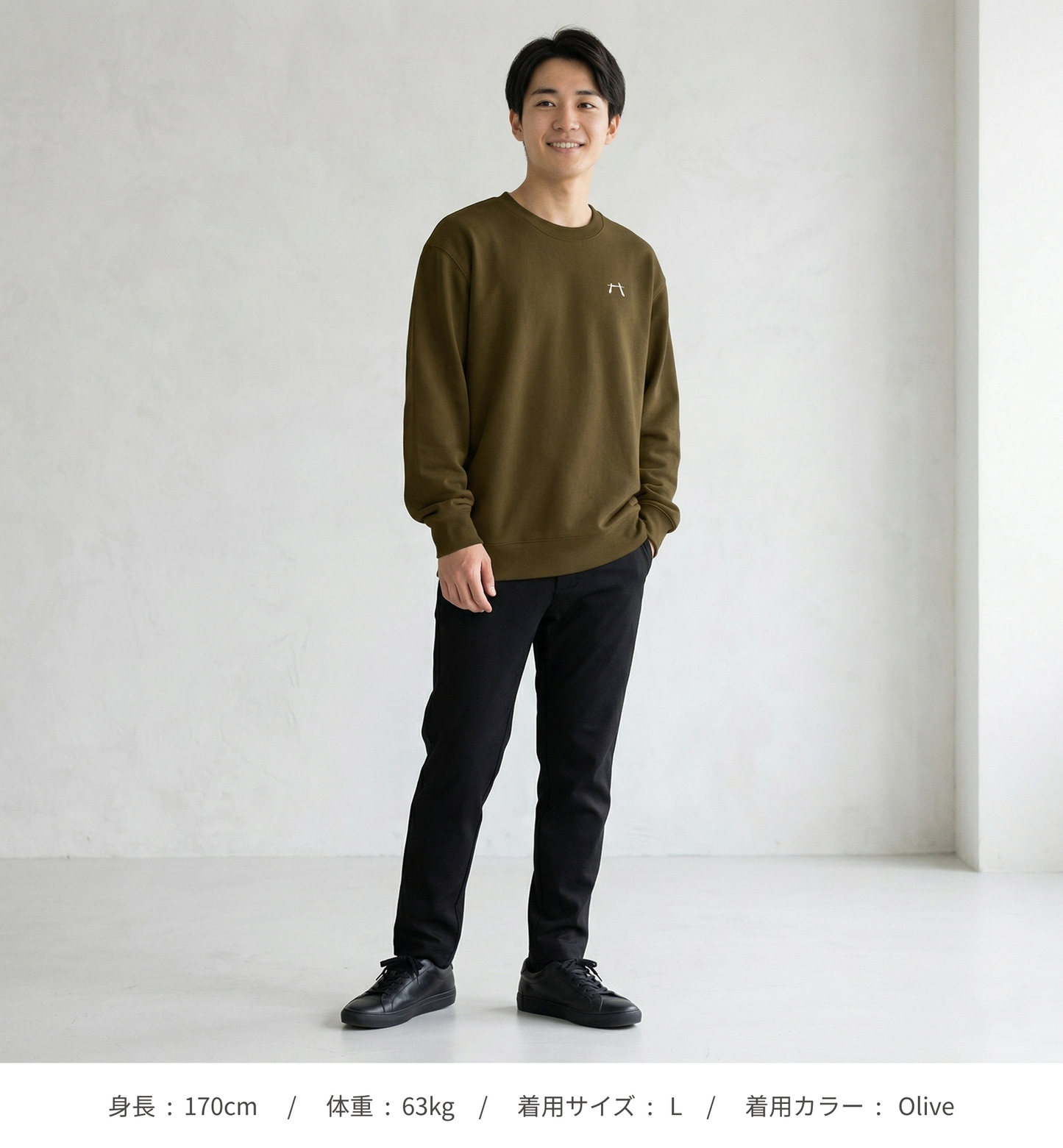 【HIRAKU】刺繍ロゴロゴスウェット（シンプル）（DDSTYLE公式）