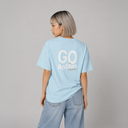 【横浜ベイブルース】GO Bay Blues 応援　ユニセックス半袖Tシャツ（DDSTYLE公式）