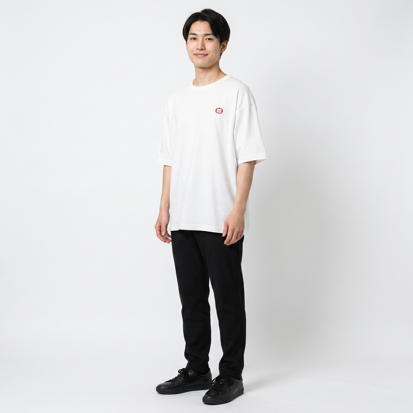 【Dさむらい君】 赤刺繍 ビッグシルエットTシャツ（DDSTYLE公式）