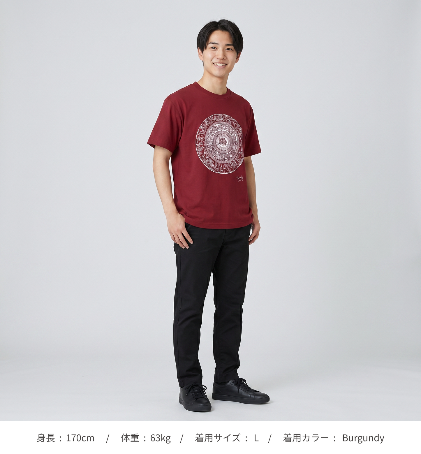 【HOSAKI】バリテイストイラスト　Tシャツ（ホワイトプリント）（DDSTYLE公式）