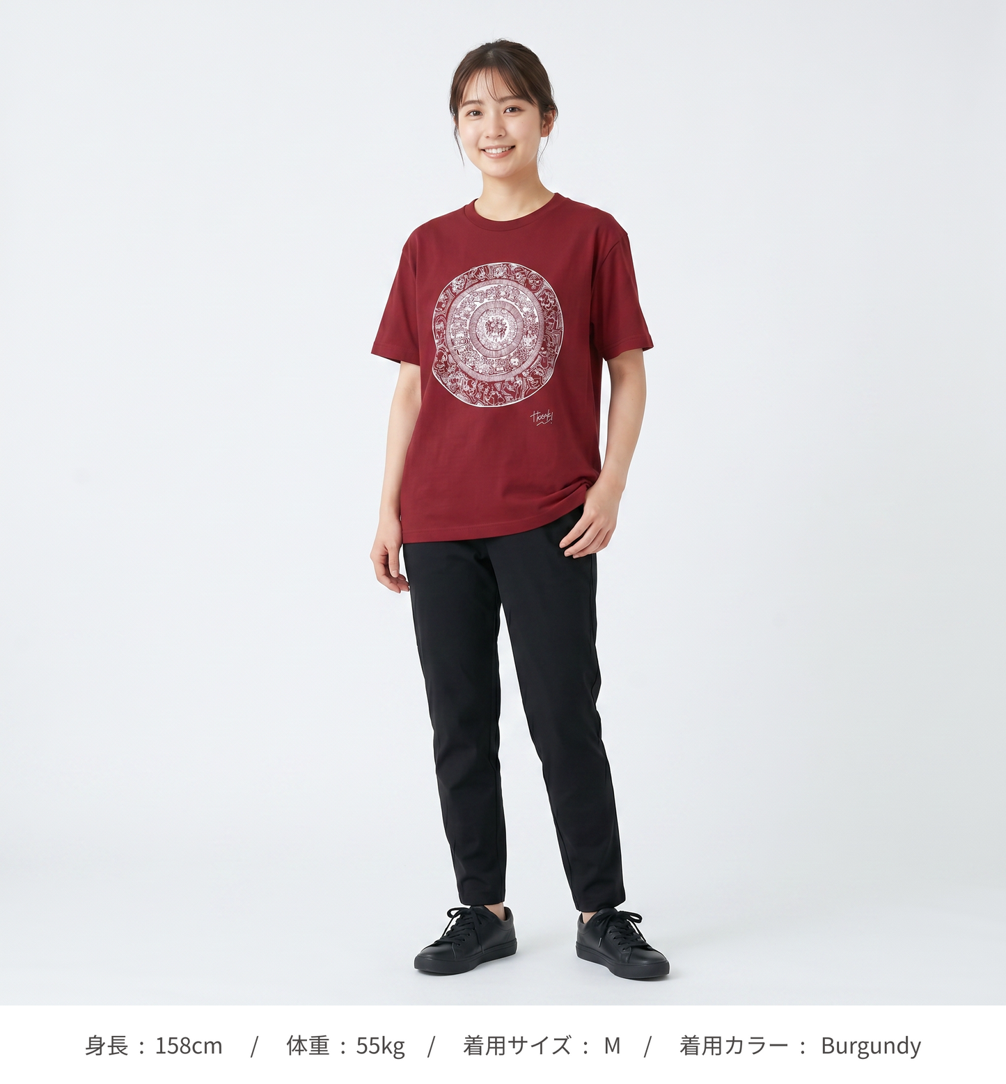 【HOSAKI】バリテイストイラスト　Tシャツ（ホワイトプリント）（DDSTYLE公式）