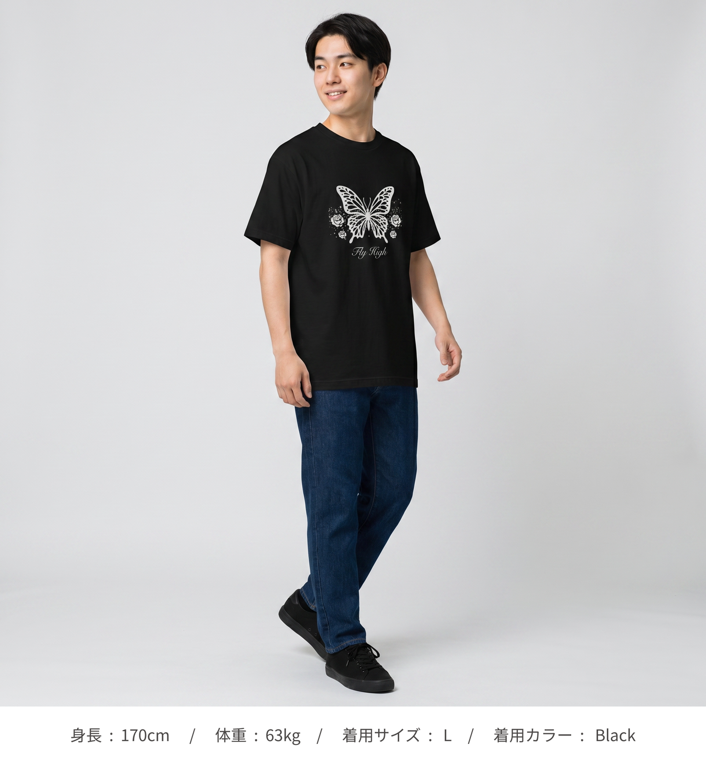 【Heisic】平成レトロ Y2K ギャルクラシック Tシャツ〈FLY HIGHER〉(DDSTYLE公式)