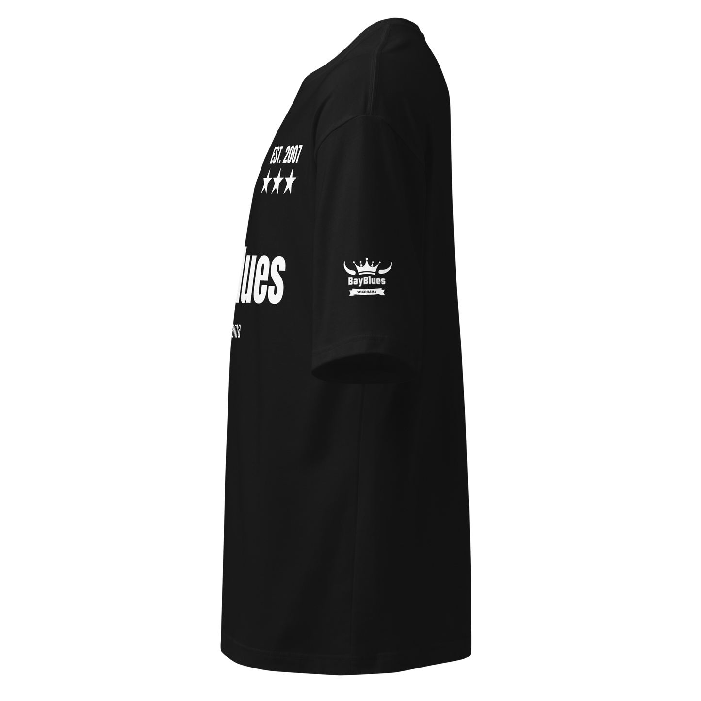 【横浜ベイブルース】ユニフォーム風 ユニセックス ビッグシルエット Tシャツ_白地プリント（DDSTYLE公式）