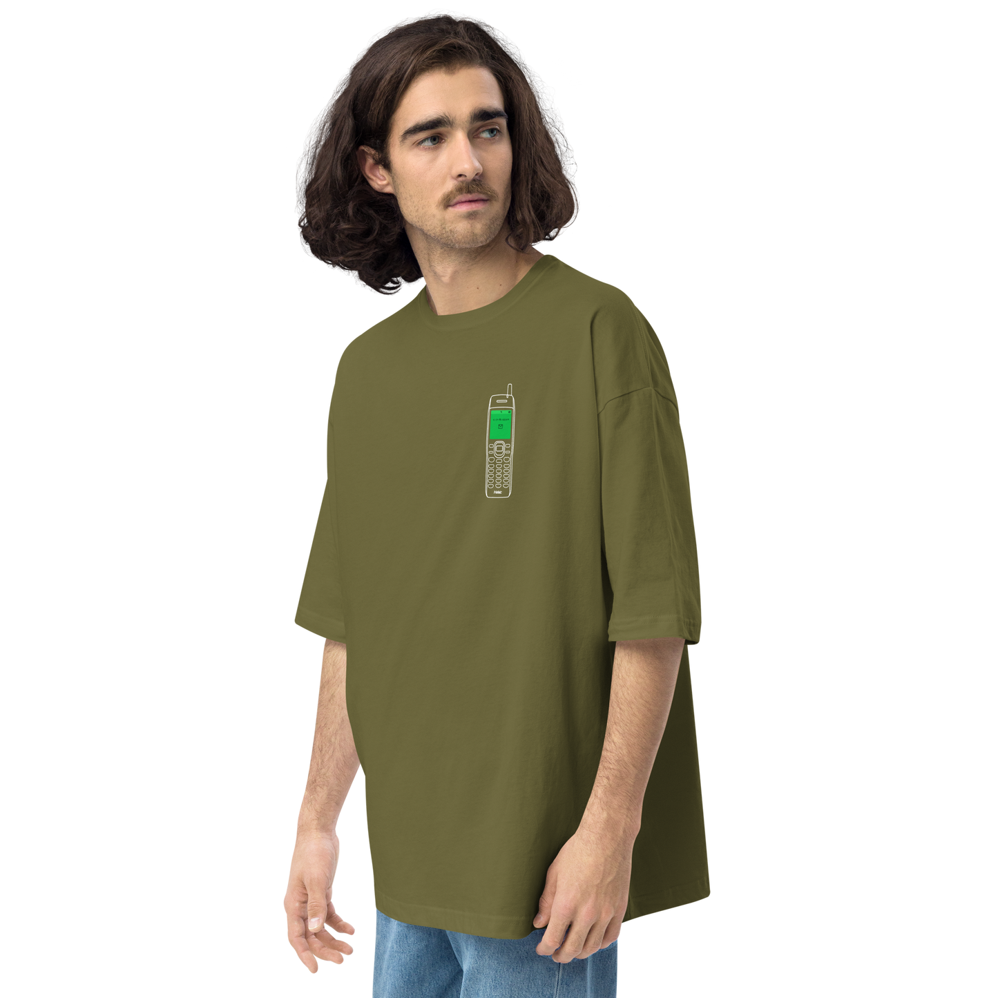 【Heisic】センター問い合わせ ガラケー ビッグシルエットT（実寸サイズ）