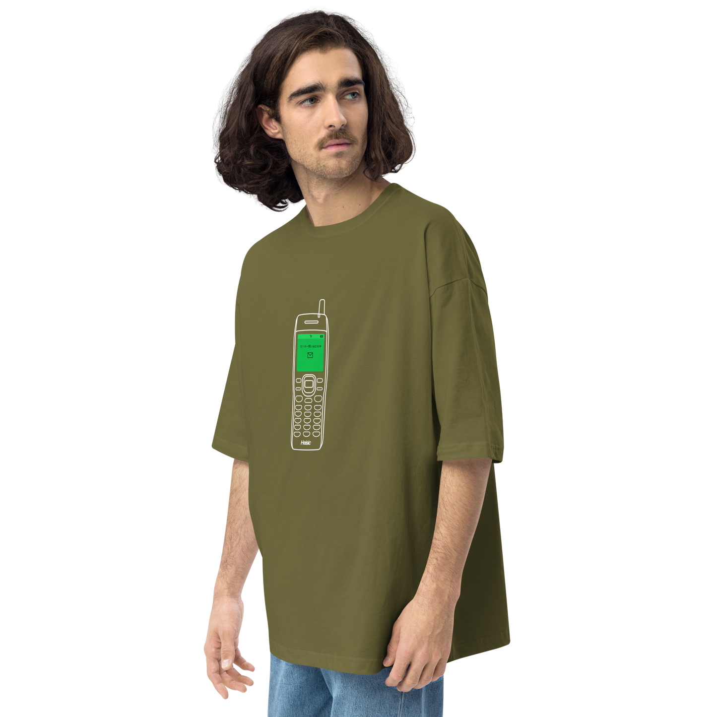 【Heisic】センター問い合わせ ガラケー ビッグシルエットT