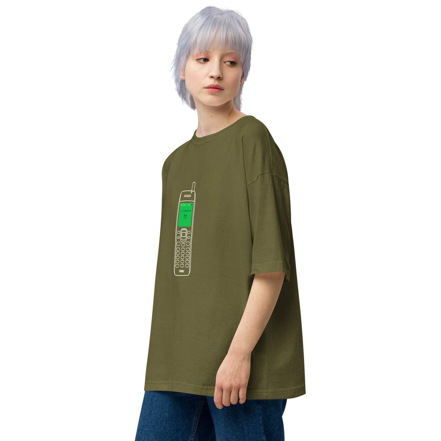 【Heisic】センター問い合わせ ガラケー ビッグシルエットT