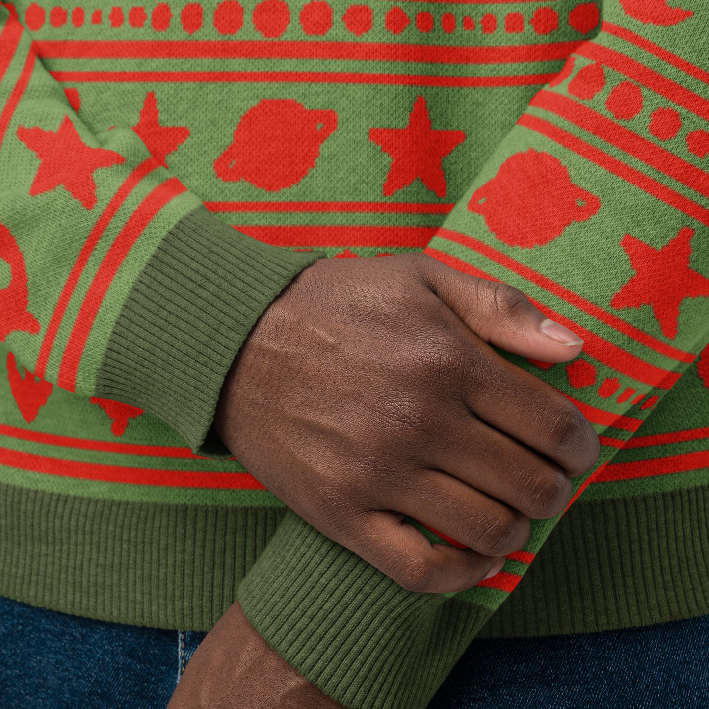 【PocketSpace】クリスマス宇宙紋様ニット（DDSTYLE公式）