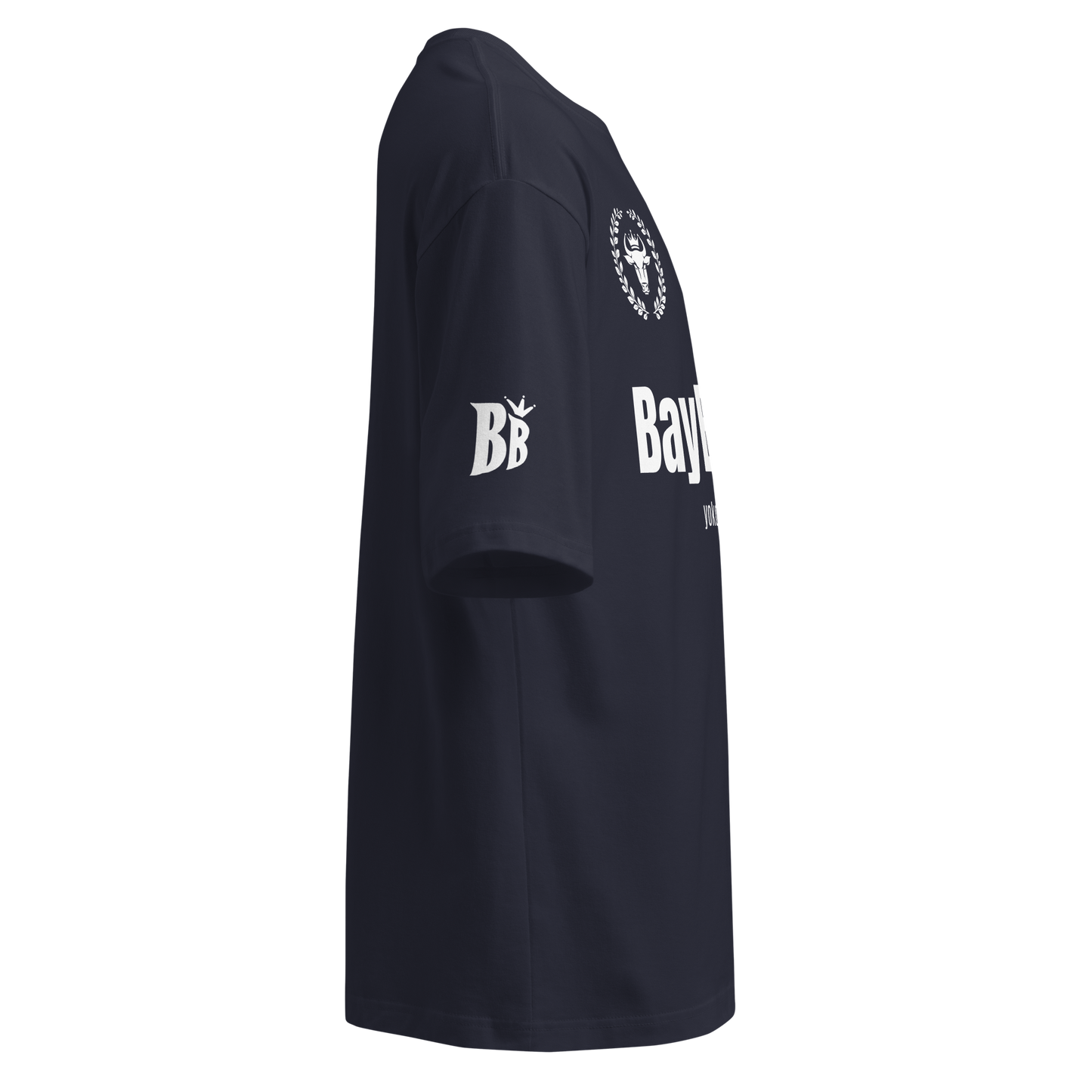 【横浜ベイブルース】ユニフォーム風 ユニセックス ビッグシルエット Tシャツ_白地プリント（DDSTYLE公式）