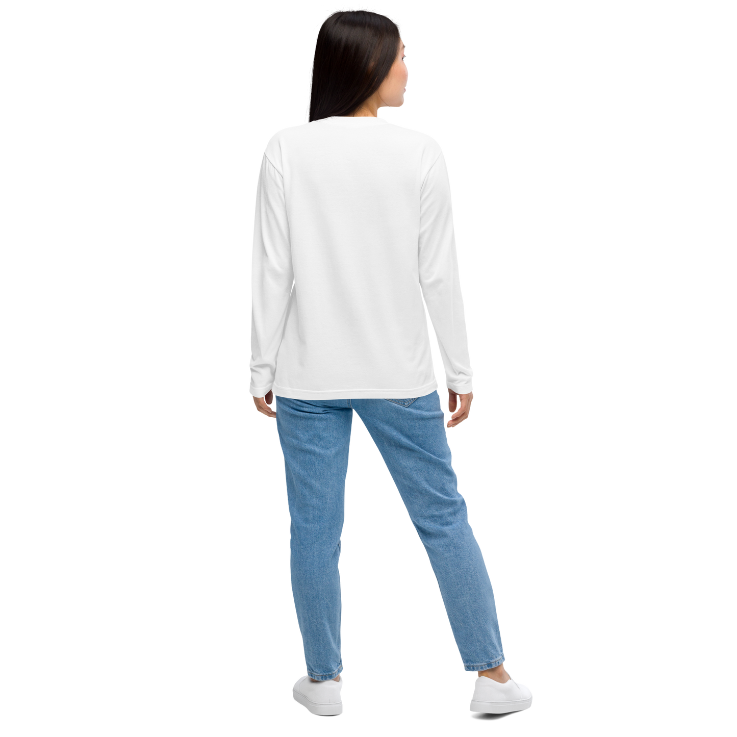 【HIRAKU】刺繍ロゴOPEN THE DOOR長袖カットソー-ホワイト（DDSTYLE公式）