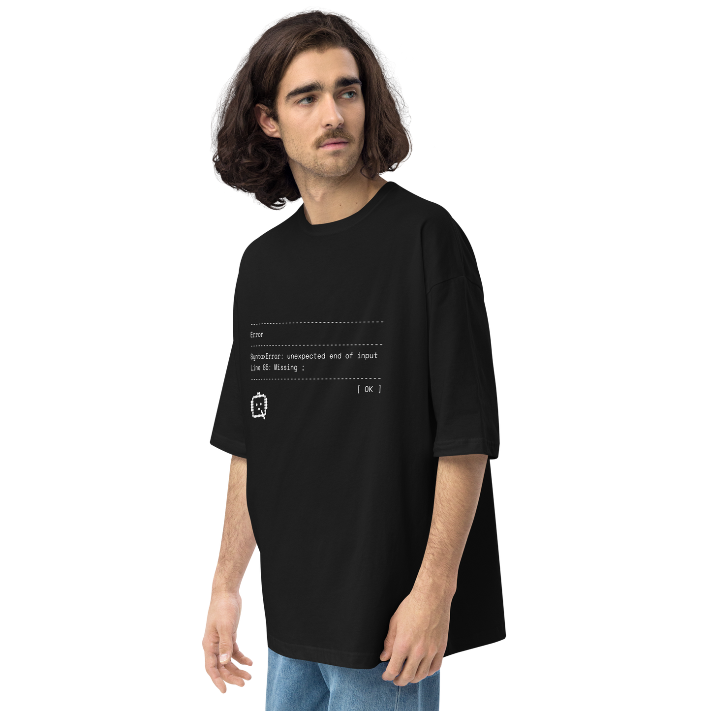 【Dさむらい君】エンジニアの日常あるある_エラーの原因が“;”がないだけだった ビッグシルエットTシャツ（DDSTYLE公式）