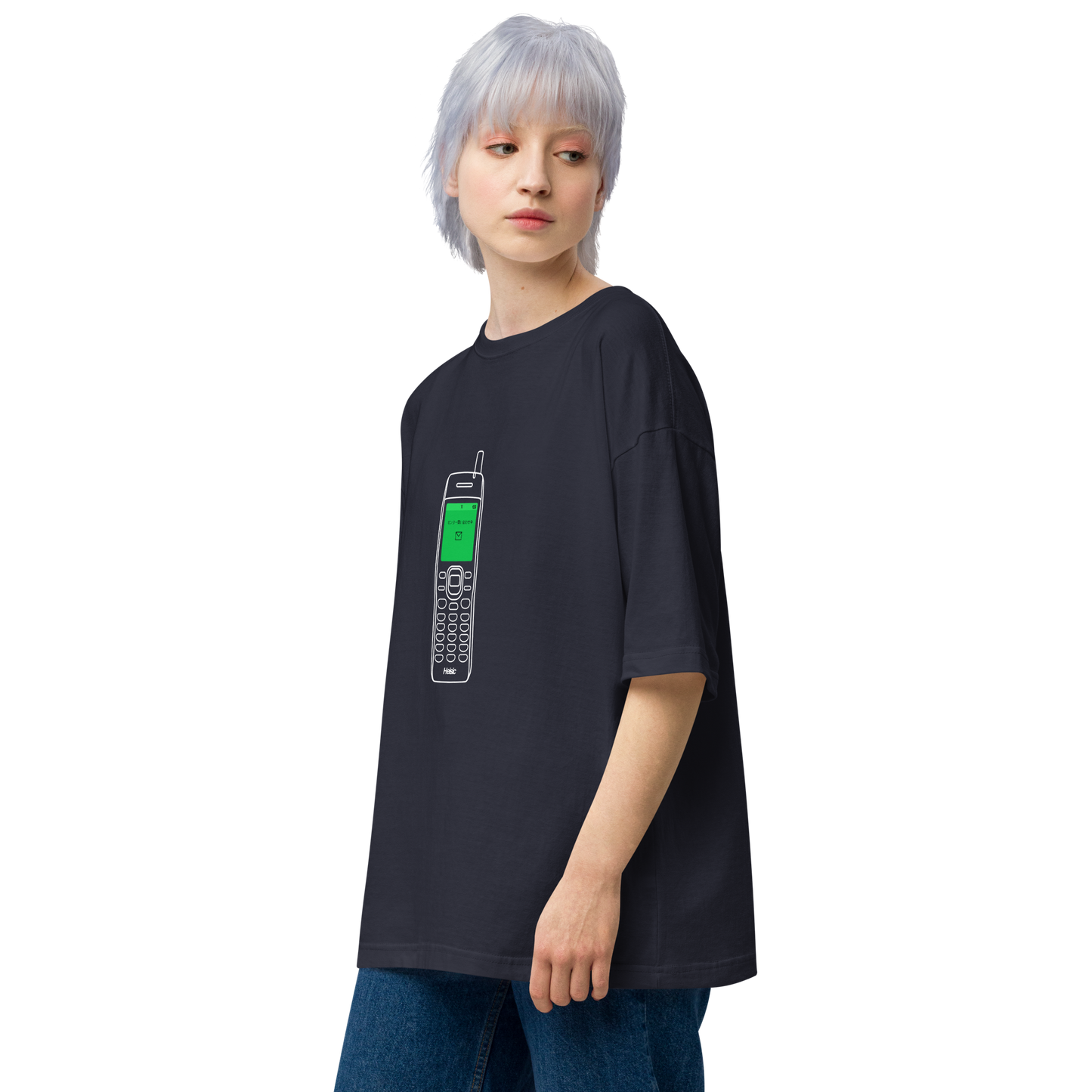 【Heisic】センター問い合わせ ガラケー ビッグシルエットT