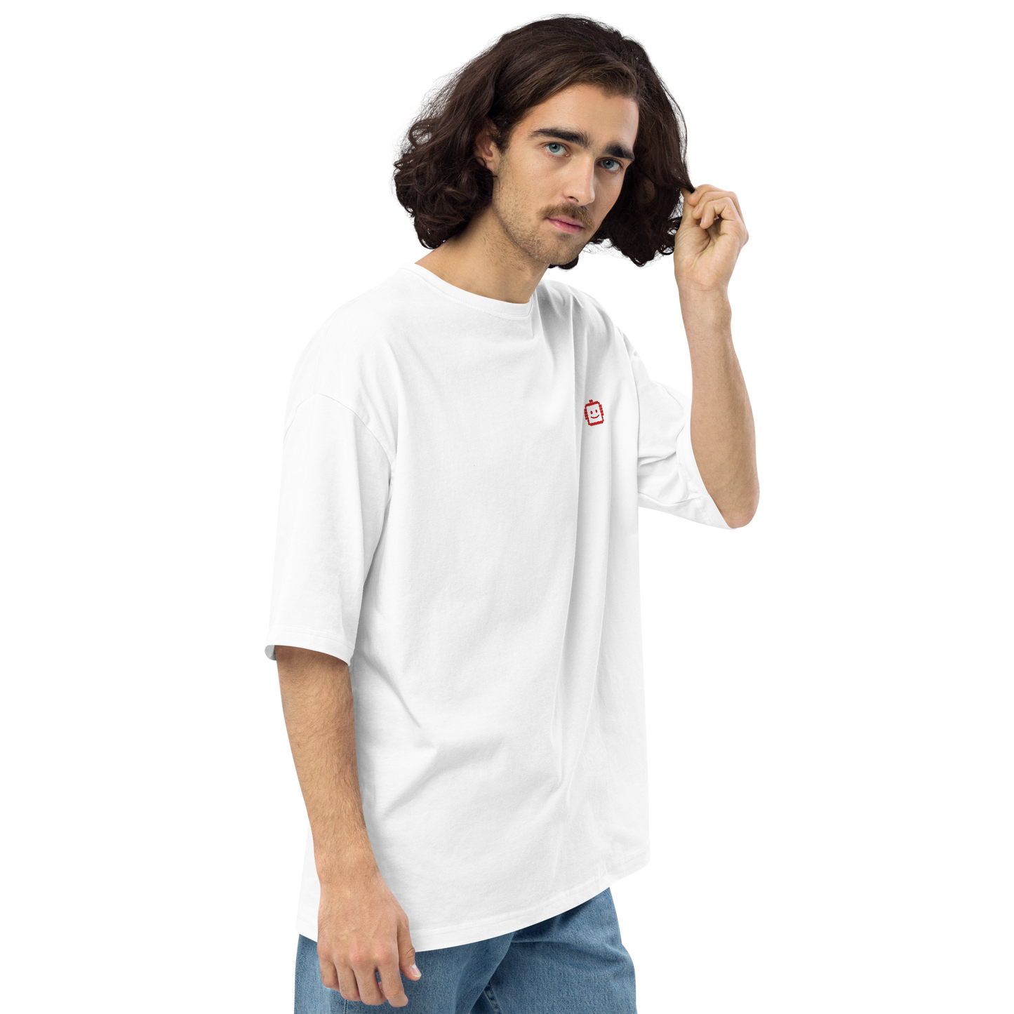 【Dさむらい君】 赤刺繍 ビッグシルエットTシャツ（DDSTYLE公式）