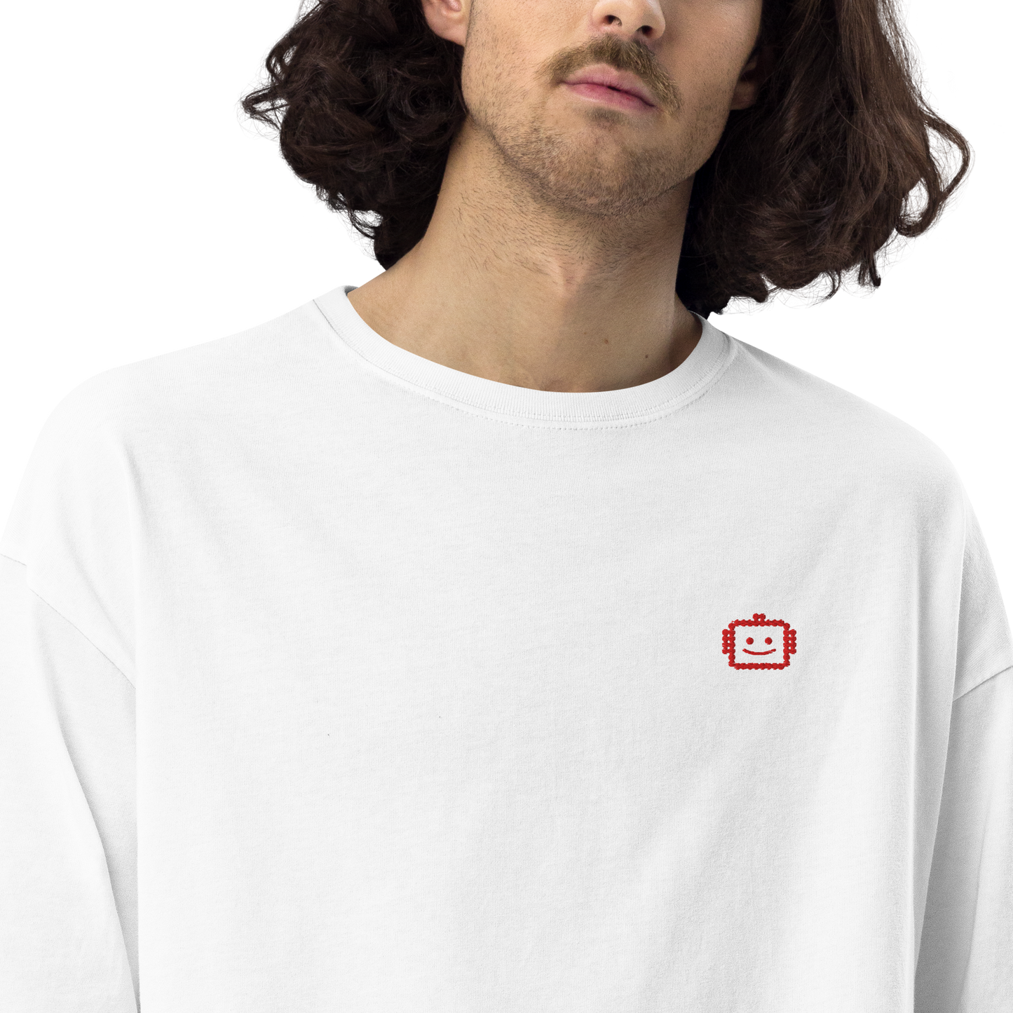 【Dさむらい君】 赤刺繍 ビッグシルエットTシャツ（DDSTYLE公式）