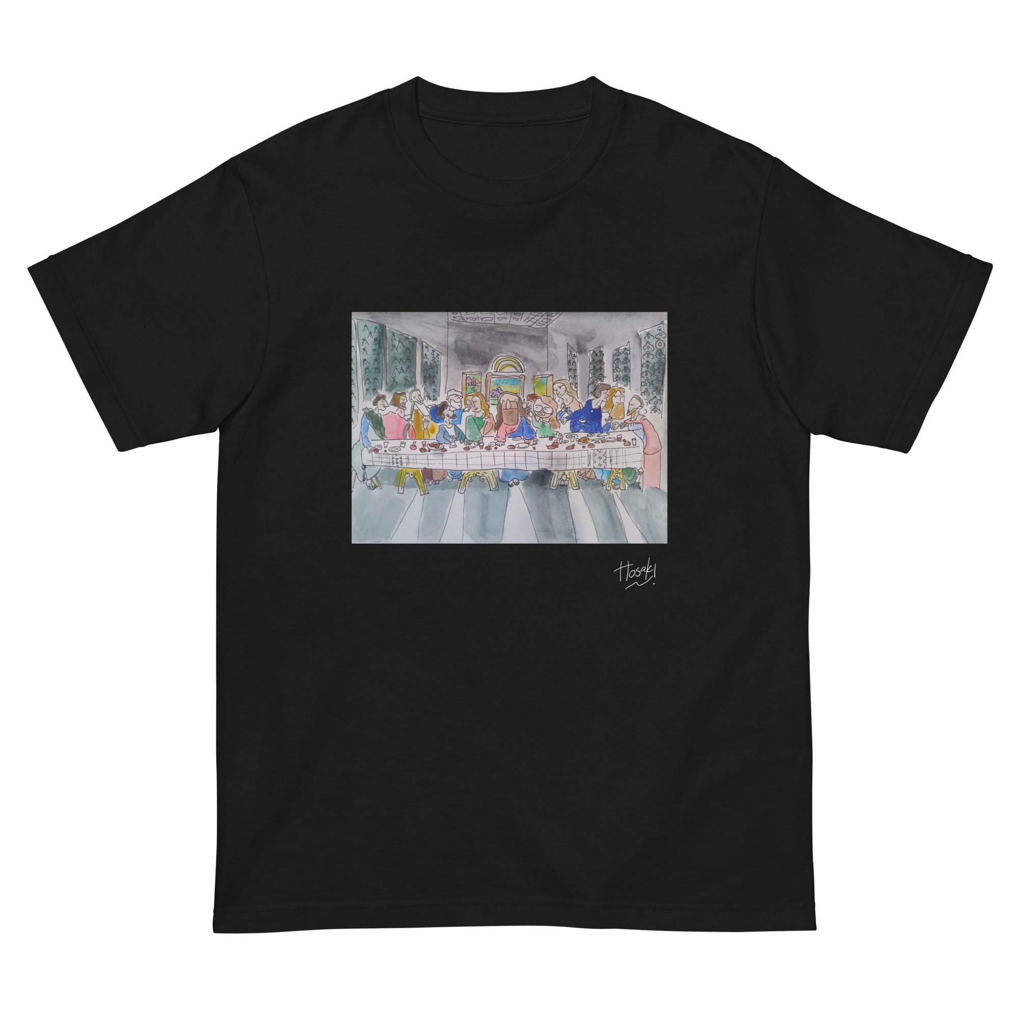 HOSAKI】最後の晩餐 水彩画Tシャツ(サインホワイト)（DDSTYLE公式