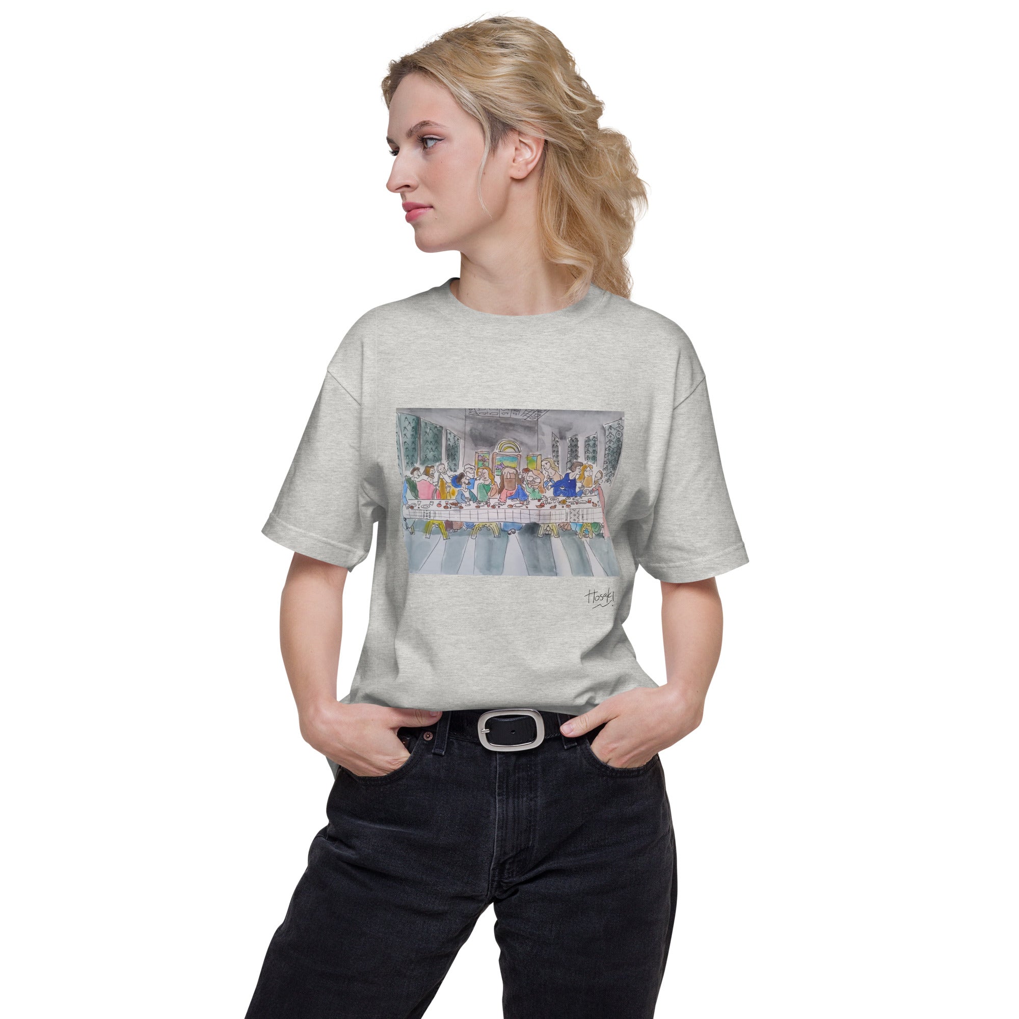 HOSAKI】最後の晩餐 水彩画Tシャツ(サインブラック)（DDSTYLE公式