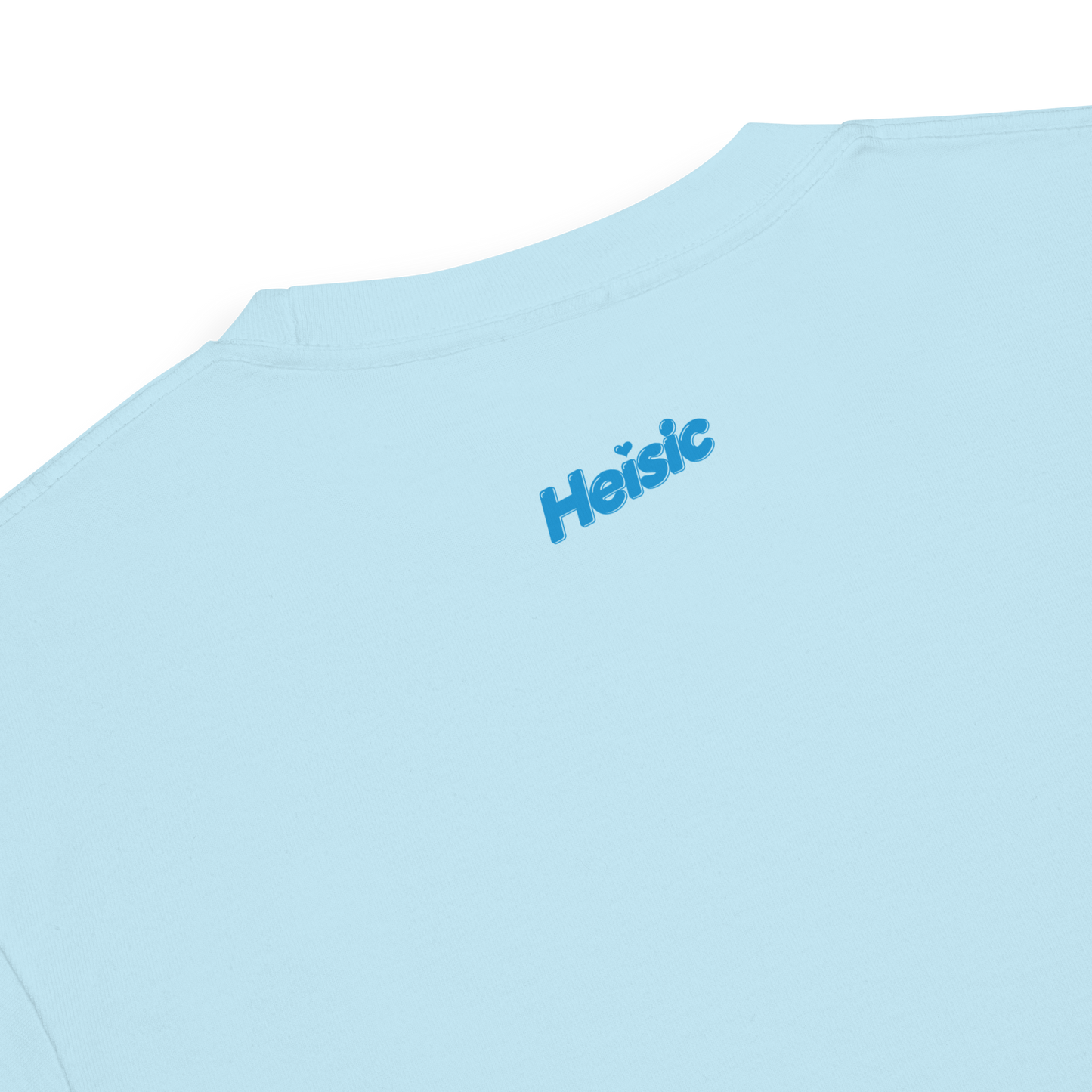 【Heisic】平成レトロ ファンシーTシャツ「ずっと私の宝物」(ブルー/ホワイト)