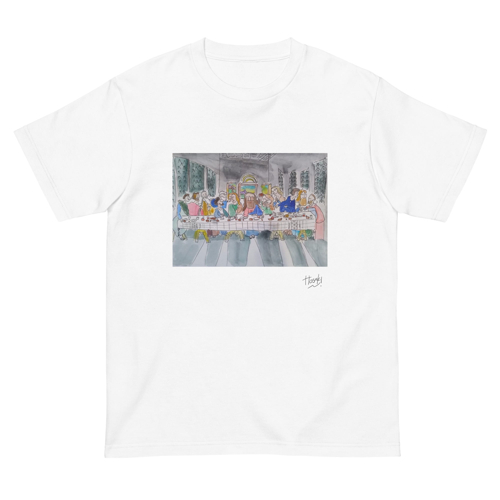 HOSAKI】最後の晩餐 水彩画Tシャツ(サインブラック)（DDSTYLE公式